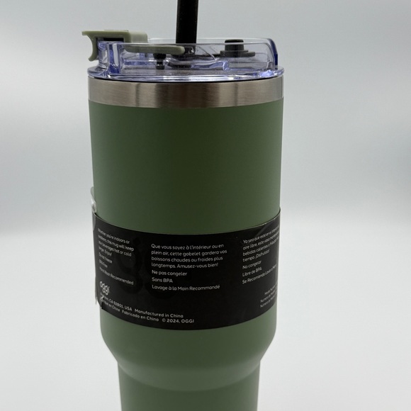 Oggi 40oz ThermoTumbler Stainless Steel Insulated Mug w/ Handle & Straw - Picture 5 of 5